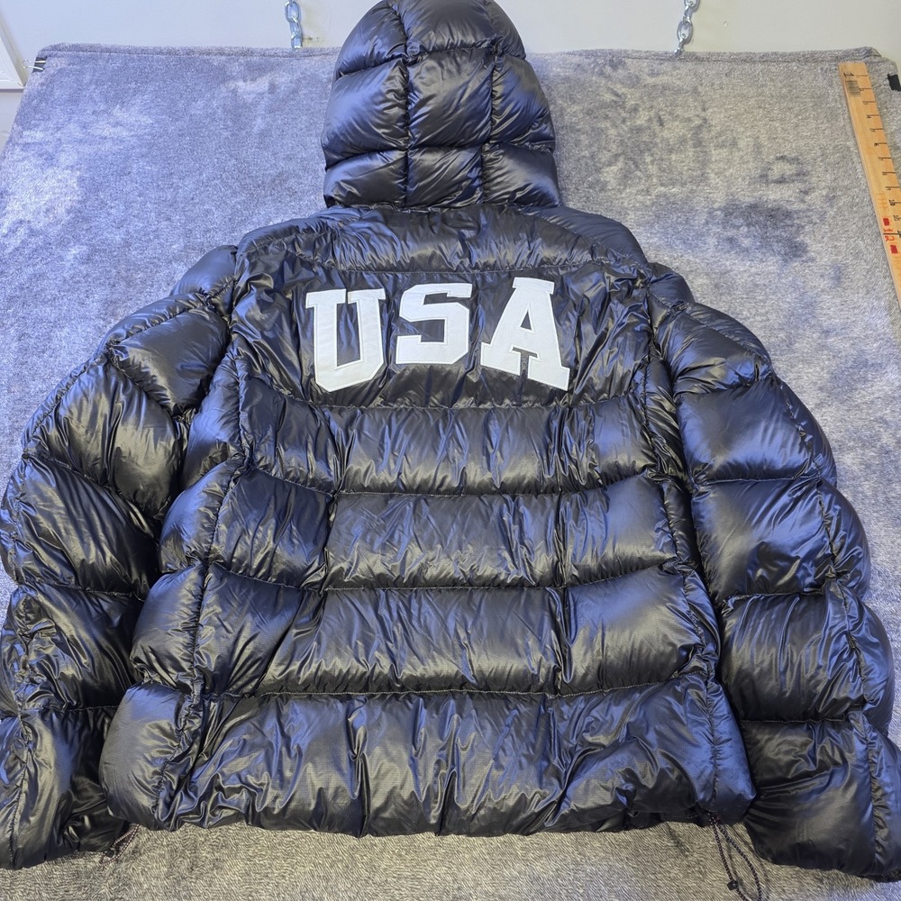 Polo Ralph Lauren Hawthorne USA Flag Down Hooded Jacket Olympics Mens M Coat